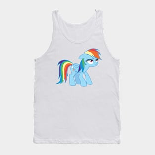 relunctantly dancing Rainbow Dash Tank Top